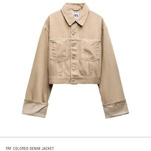 Zara Tan Denim Jacket